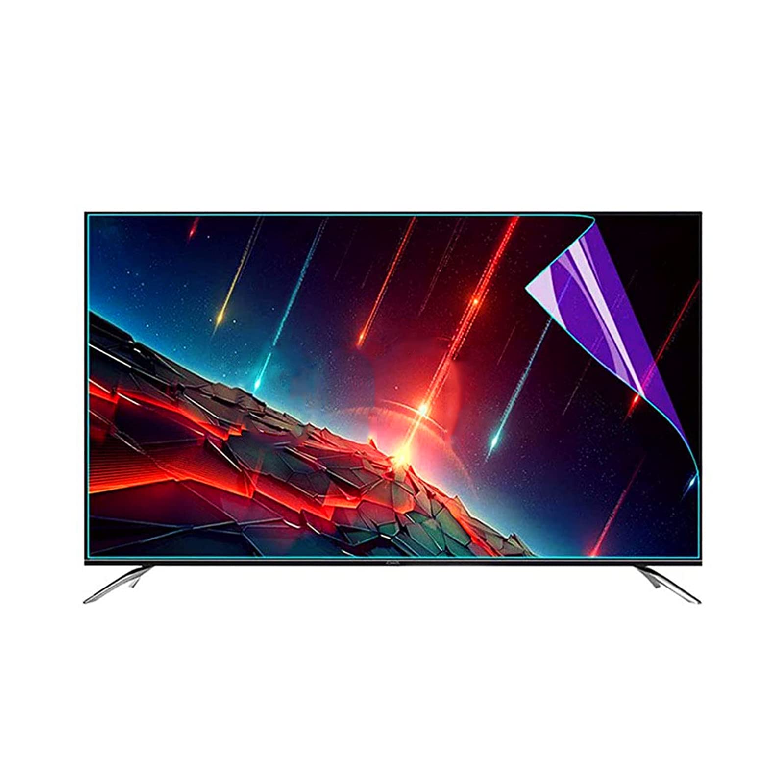 Osłona ekranu Smart TV, Ochraniacz na telewizor chroniący przed zarysowaniami i odblaskami do telewizorów LCD LED OLED 4K HDTV o przekątnej 32–75 cali(46)