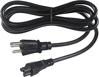 US Standard Laptop Power Cord - 2 FT/ 24 inch 18AWG NEMA 5-15P to Iec 60320 C5 Universal 3 Prong AC Power Cable Replacement Desktop Charger 3 Pin 10A 125V Wire for Notebook Computer Adapter TV Printer