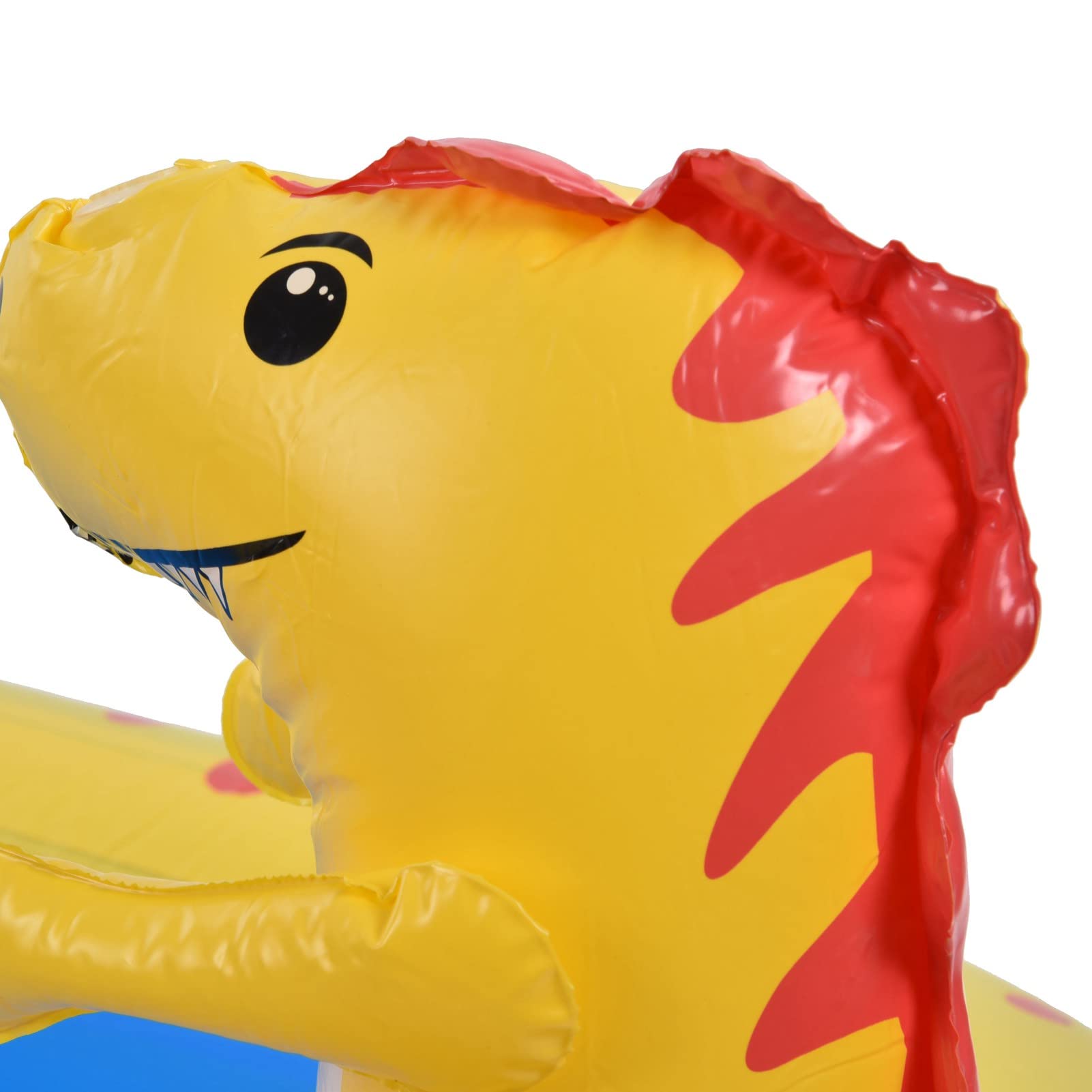 Piscina para Niños con Aspersor de Dinosaurio Inflable 3 en 1, Juguete de Juego Acuático para Niños de PVC Duradero de 170 × 103 × 65 Cm, Piscina para Salpicaduras de Jardín en
