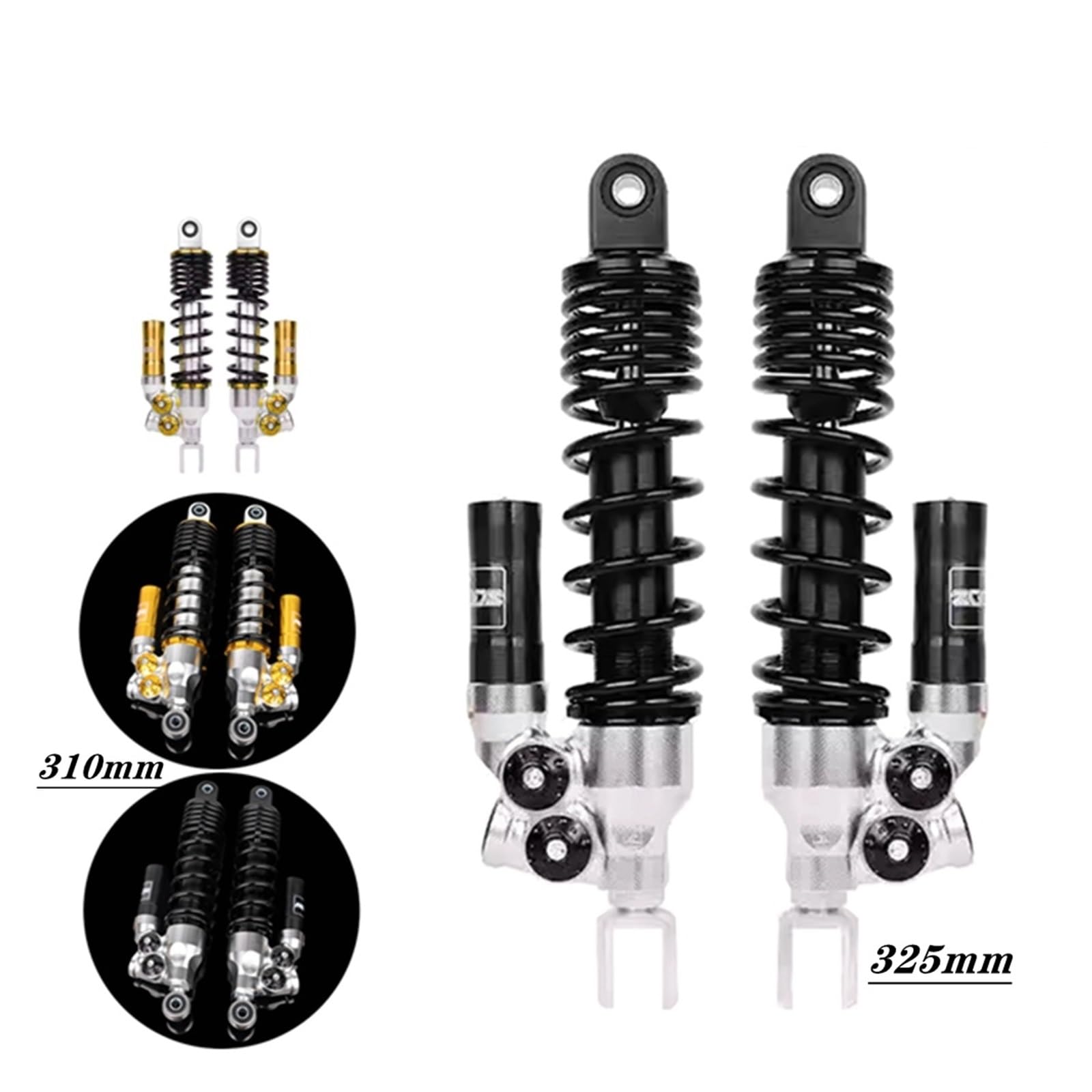 Amazon | 310mm 325mm 反転リアショックアブソーバー