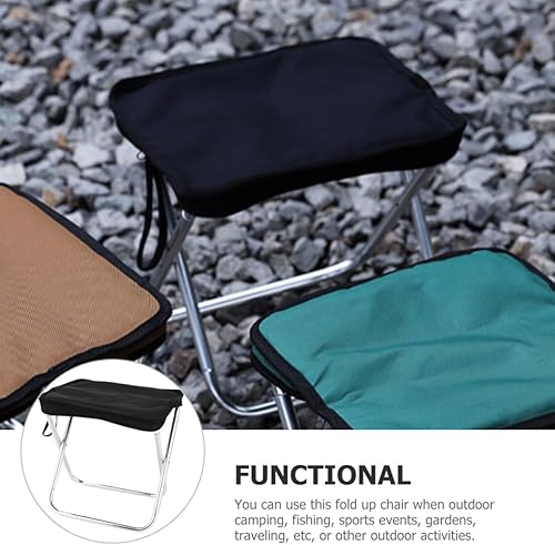 Miniatura 8 de Portable Folding Camping Stool Outdoor Foldable Bench Lightweight Small Portable Seat for Hiking Fishing Barbecue and Travel