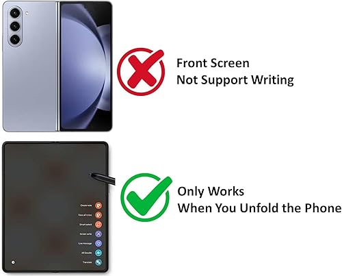 Miniatura 2 de Fold 5 S Pen Fold Edition Compatible con teléfonos Galaxy Z Fold 5 solamente, punta delgada de 0.059 in, 4.096 niveles de presión, Z Fold5 S Pen