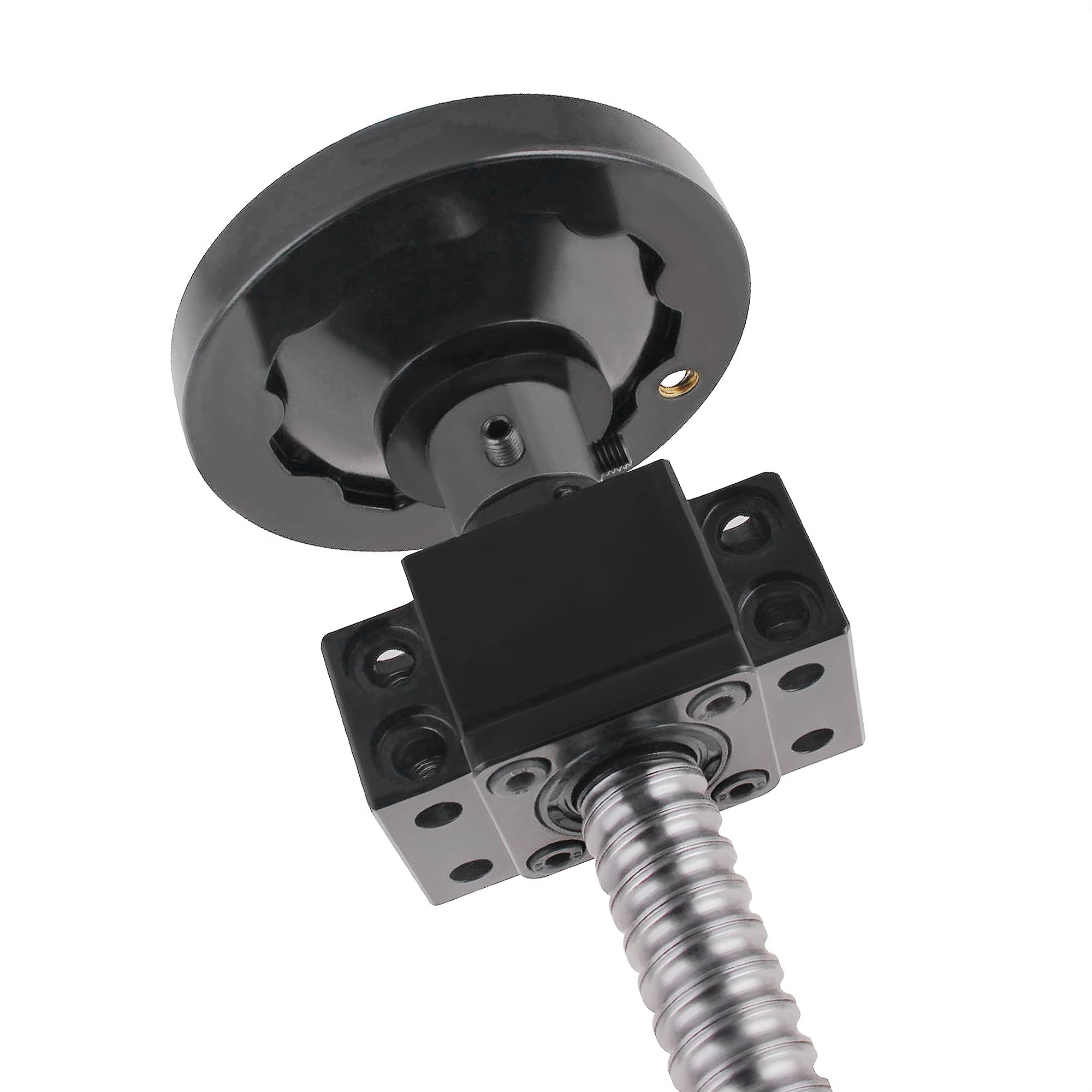 CNCMANS SFU1204 Ball Screw Set SFU1204-250mm BallScrew with Nut + Hand Wheel + BK10/BF10 End Supports + Coupler and Screw Nut Housing, BallScrew Kit for Milling Machine