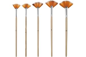 5PCS Fan Brushes Paint Fan Brush