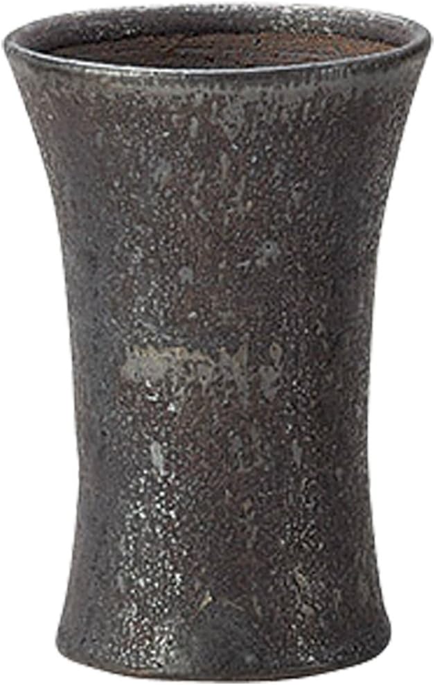 Yamashita Kogei 13046210 Tokoname Ware Kagama Black Crystal Shochu Cup, 4.7 x 3.3 x 3.3 inches (12 x 8.5 x 8.5 cm), 7.8 fl