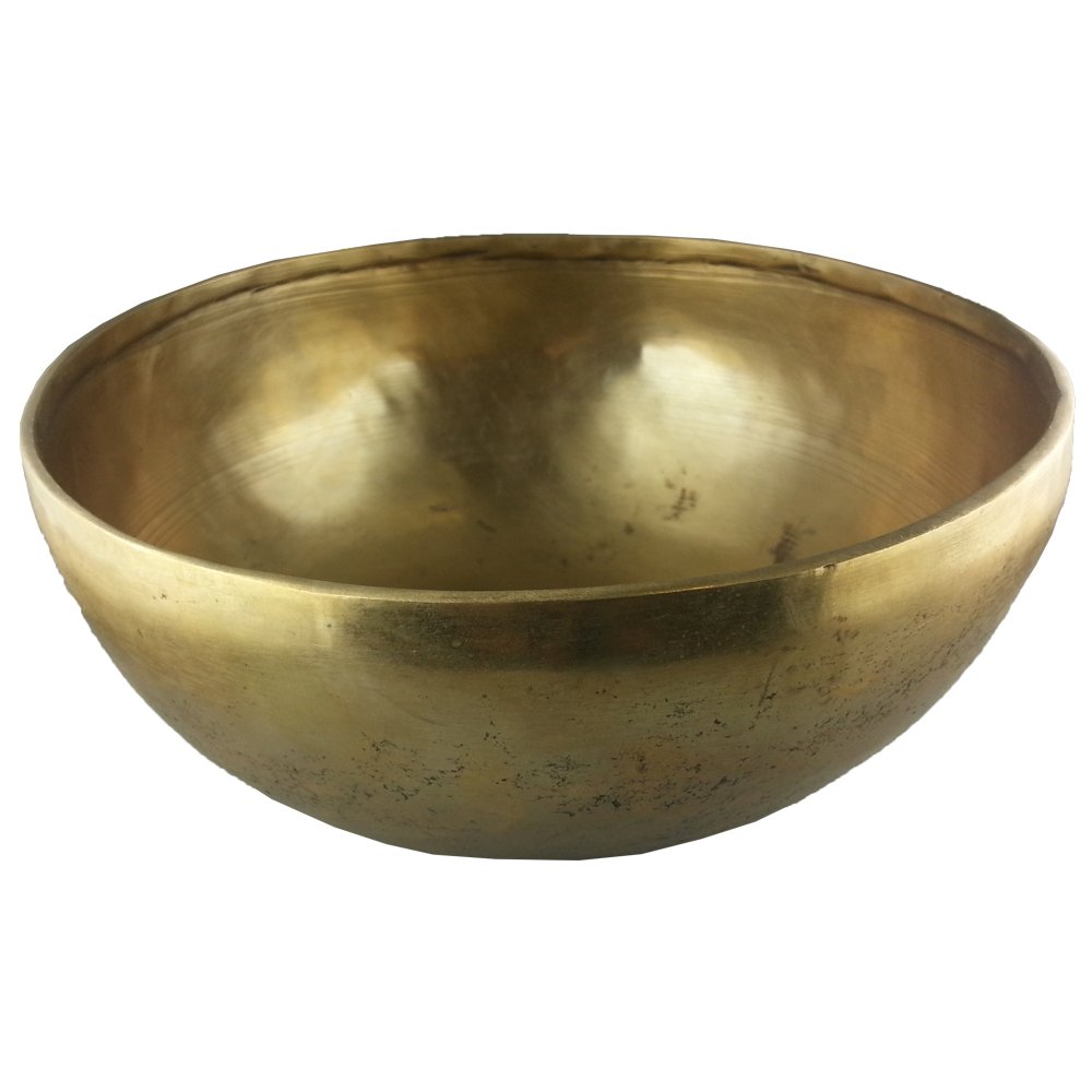 Tibetan Singing Bowl / Prayer Bowls / Rin Gong / Suzu Gongs - 9 Inch Diameter with Leather Wrapped Beater by Shiva