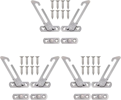 Limitador de ventana, acero inoxidable abatible, limitador de ventana deslizante, tapón de bloqueo de seguridad, accesorios de captura de accesorios