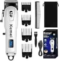 Kemei KM-199 充電式バリカン 充電式USBバリカン,ワイヤレス電気シェーバー,ひげ剃り用
