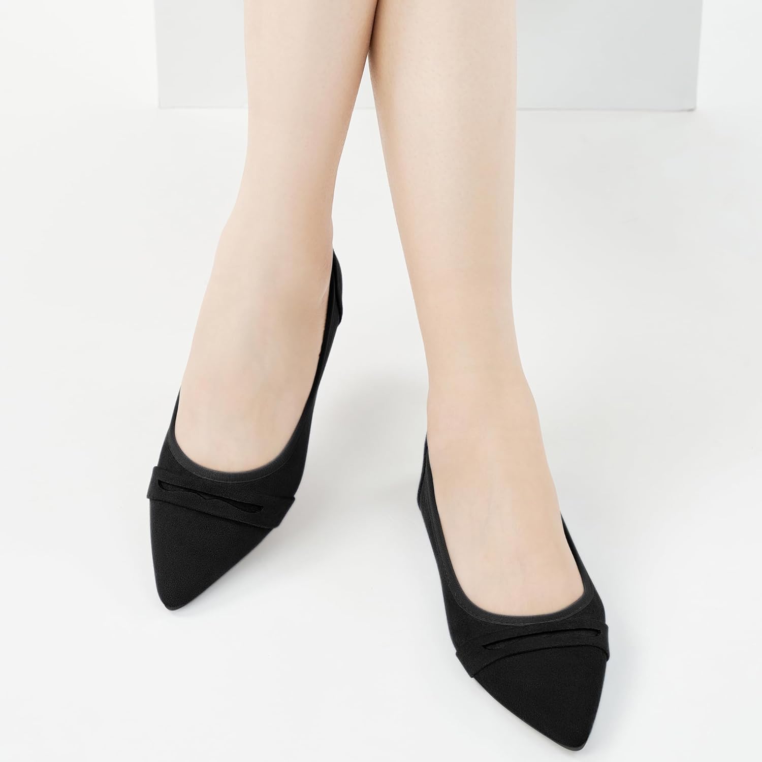 Alicegana Dressy Flats for Women: Pointed Toe Business Casual Shoes Women - Comfortable Slip On for Ballet Flats Work Office 2026