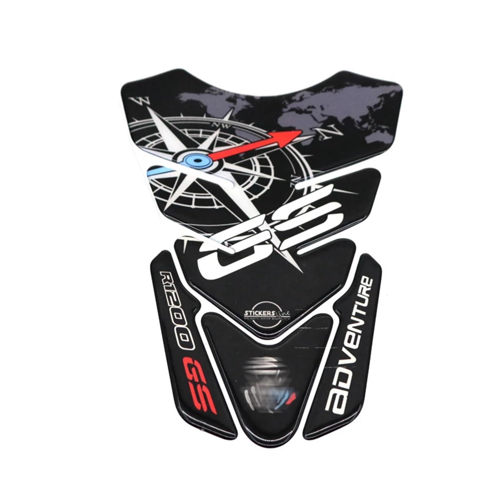 Protección Rodilla Moto Protector De Depósito Con Aspecto De Carbono Para BMW R1200RT (2010-2013) - Pegatina De Resina Epoxi. Protege De Rozaduras Y Decora. Pegatina Motocicleta R1200 Rt 2010 2013