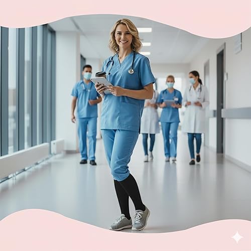 Miniatura 104 de Sooverki - Calcetines de compresión de cobre para circulación, para mujeres y hombres, 6 pares, para correr, atletismo, medicina, enfermería, viajes