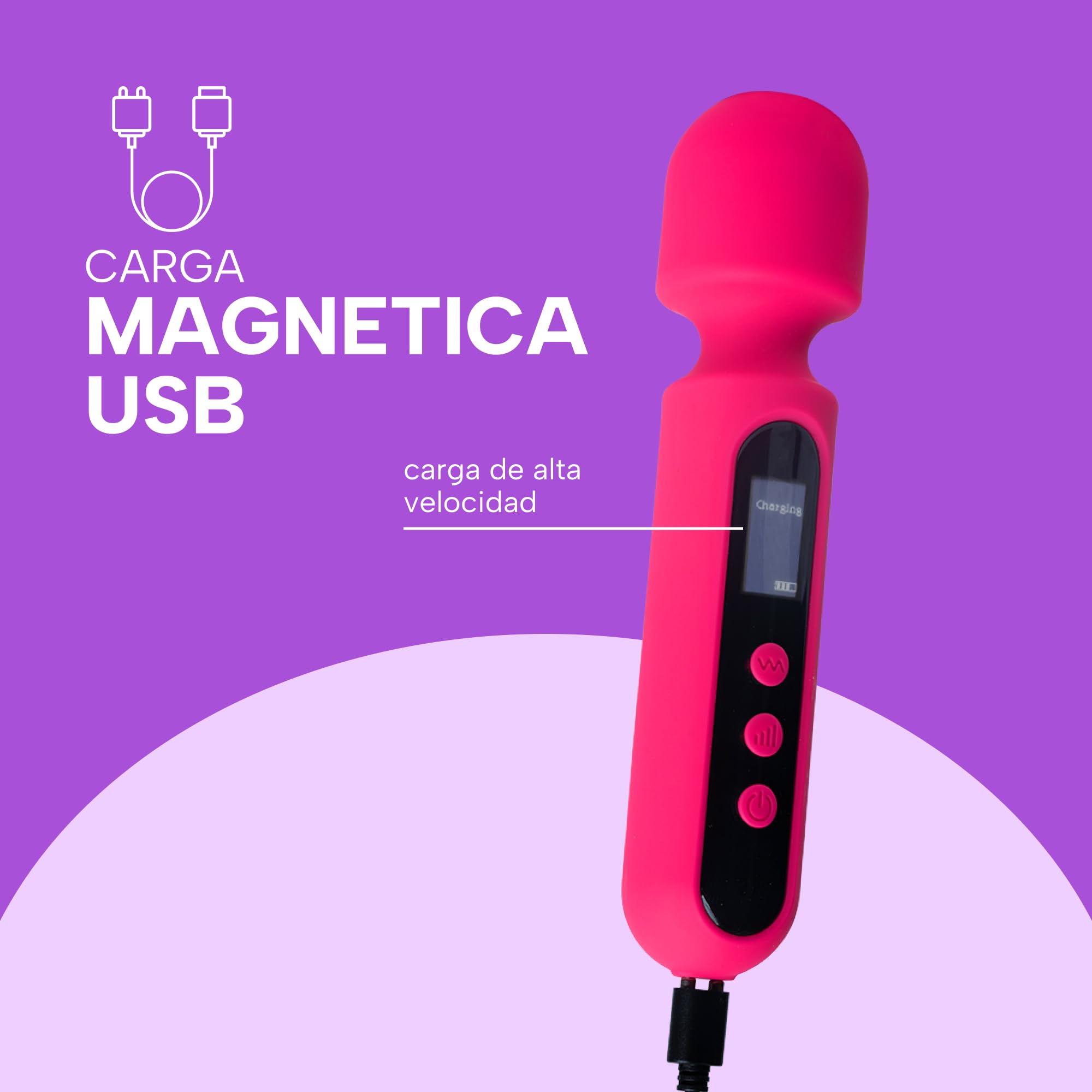 MySecretCase Vibradorador Mujer Juguetes Eróticos | 10 Modos y 4 Intensidades | Vibradorador Clítoris Vibrador para Mujer Potente y Compacto Vibrador Pequeño Consoladores Juguetes Sensuales Pareja USB