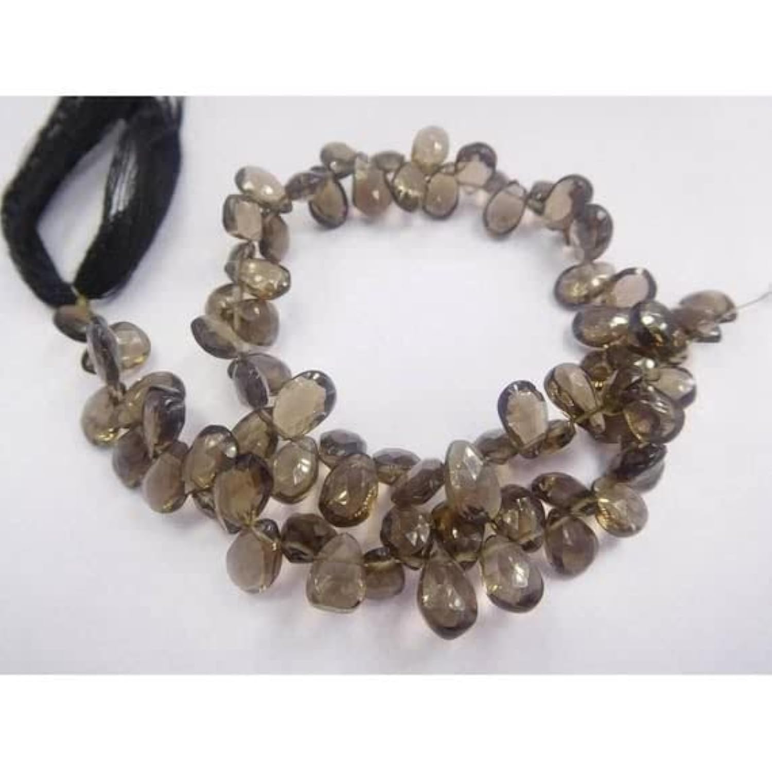 Smoky quartz briolettes de quartz fumé naturel haut de gamme pour création de bijoux raffinés
