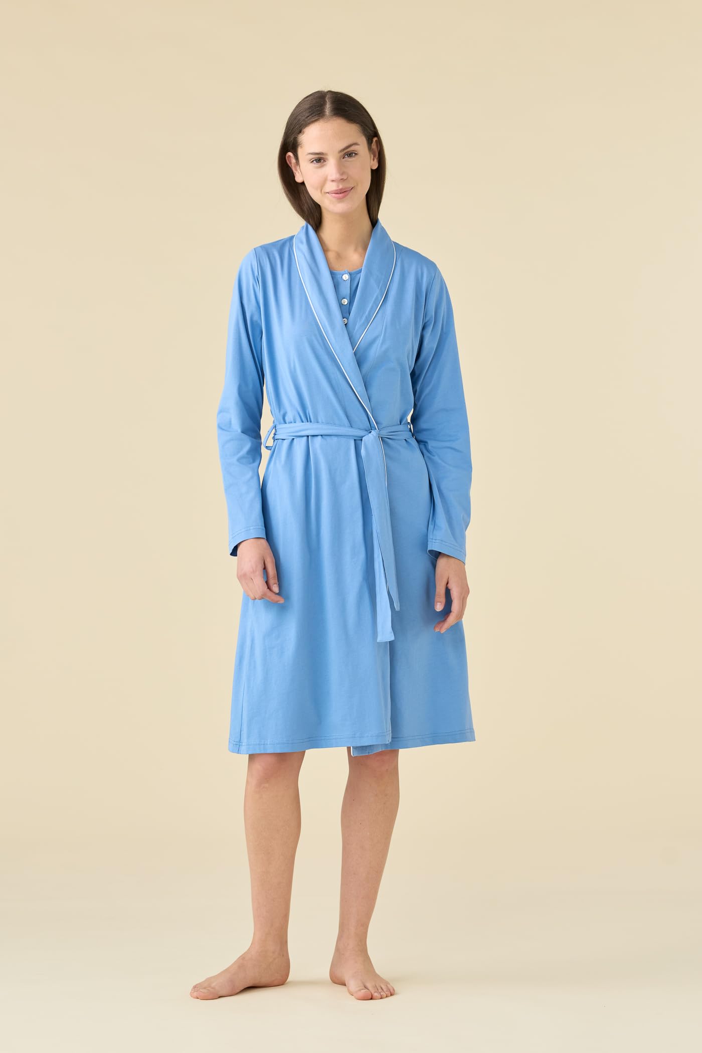 Noidinotte -Vestaglia donna estiva in cotone articolo essential.