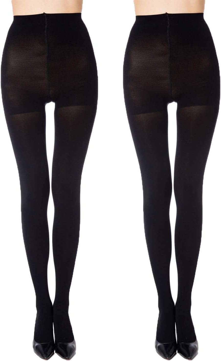 Run Resistant Control Top Panty Hose Opaque Tights