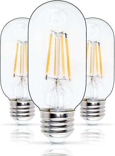 Miniatura 10 de BlueStars Bombilla LED G45 E26 Edison de 120 V 5 W (equivalente a 60 vatios), luz blanca cálida de 2700 K, 550 lm, no regulable, para lámparas