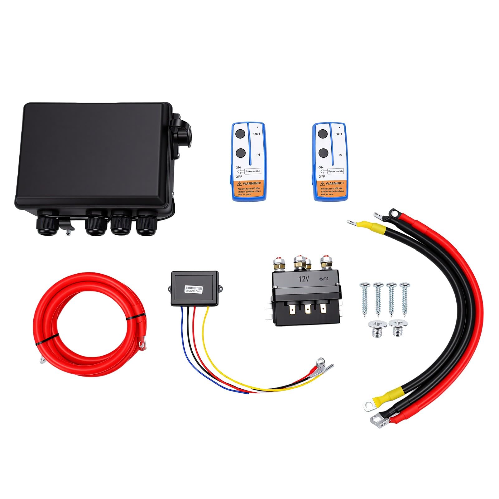 Fydun Kit de Commande de Treuil sans Fil 12V, Relais 500A pour Camions