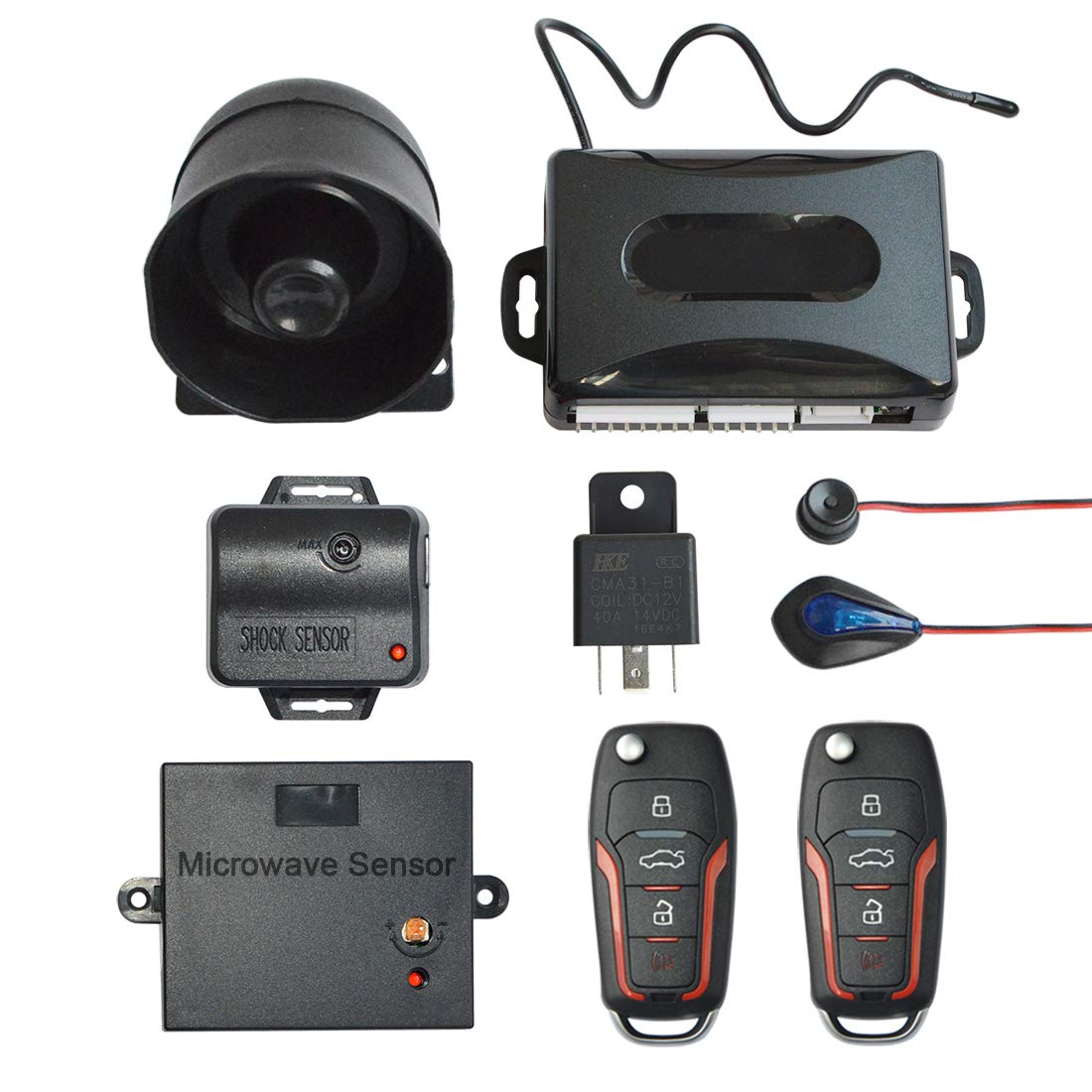 BANVIE 1 Way Car Security Alarm & Keyless Entry System Amazon.in