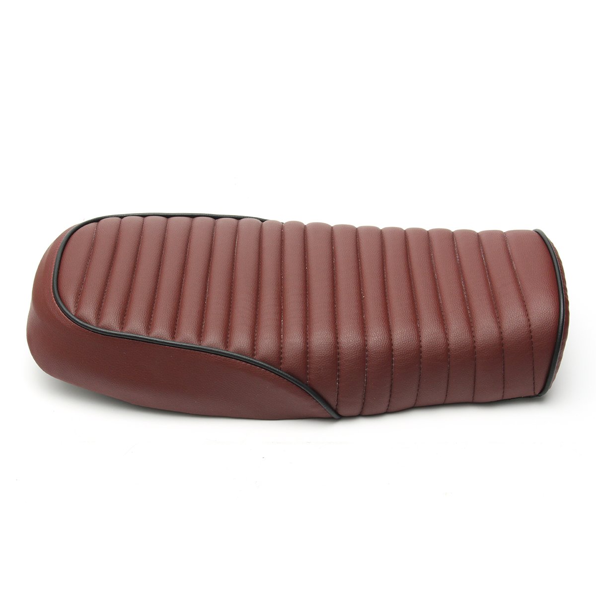 Moto Brownâtre Rouge Plat Personnalisé Café Racer Siège Vintage Selle Universel pour Honda
