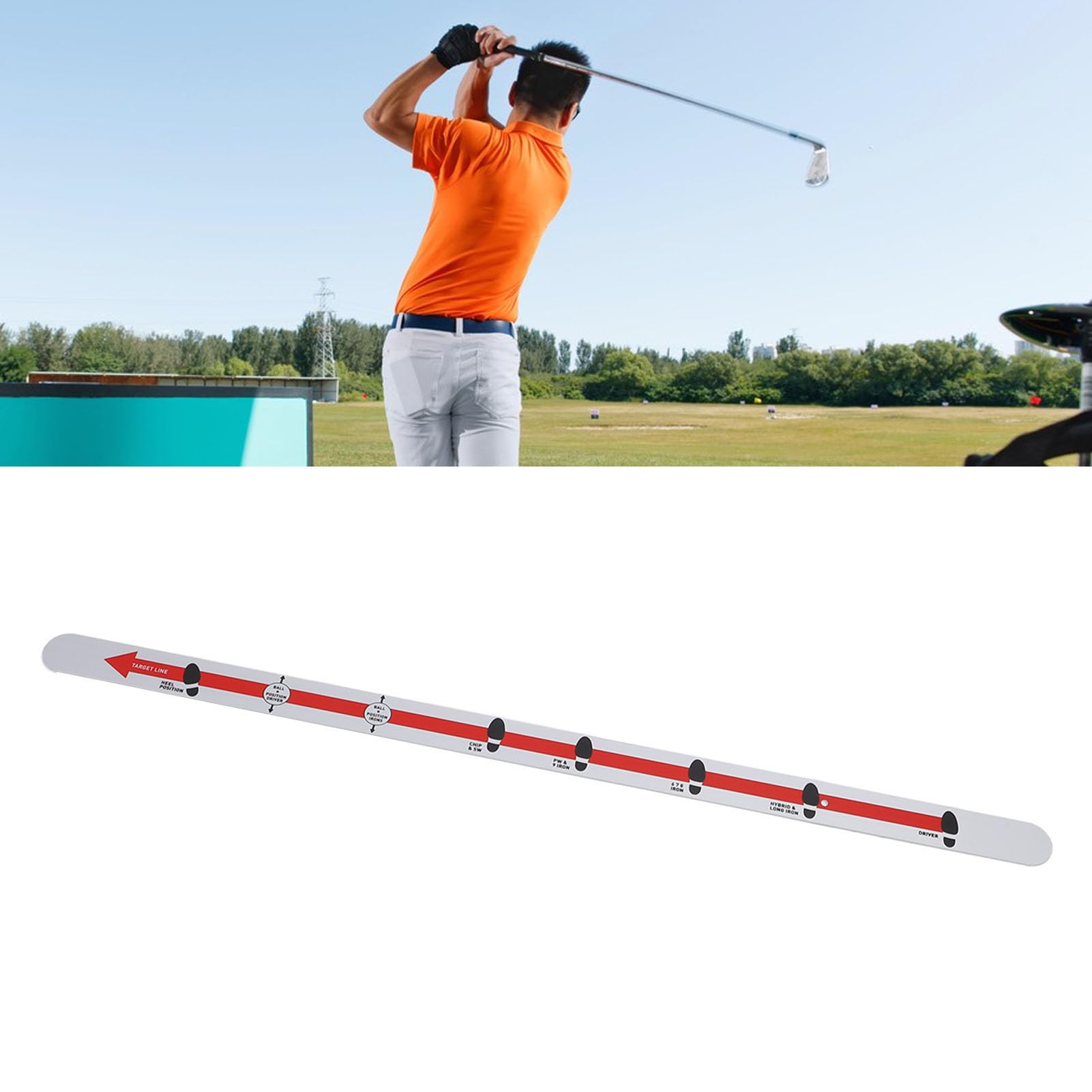 Ayuda de la Regla de la Regla de Putter de Golfs de Alineacin y Putting para la de la de Putter de Golfs para Consistencia y Precisin del Tragamonedas, Equipo de