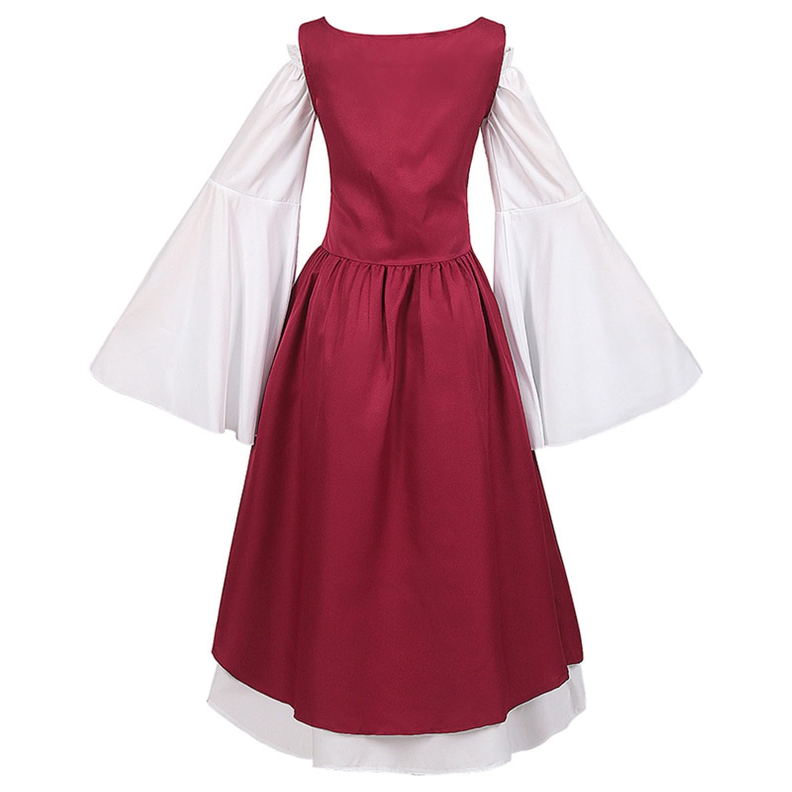 Genérico Vestidos Mujer Halloween Costume - Disfraz Medieval para Mujer Vestido Largo Disfraces De Hombros Descubiertos sobre Cosplay Vestido Retro