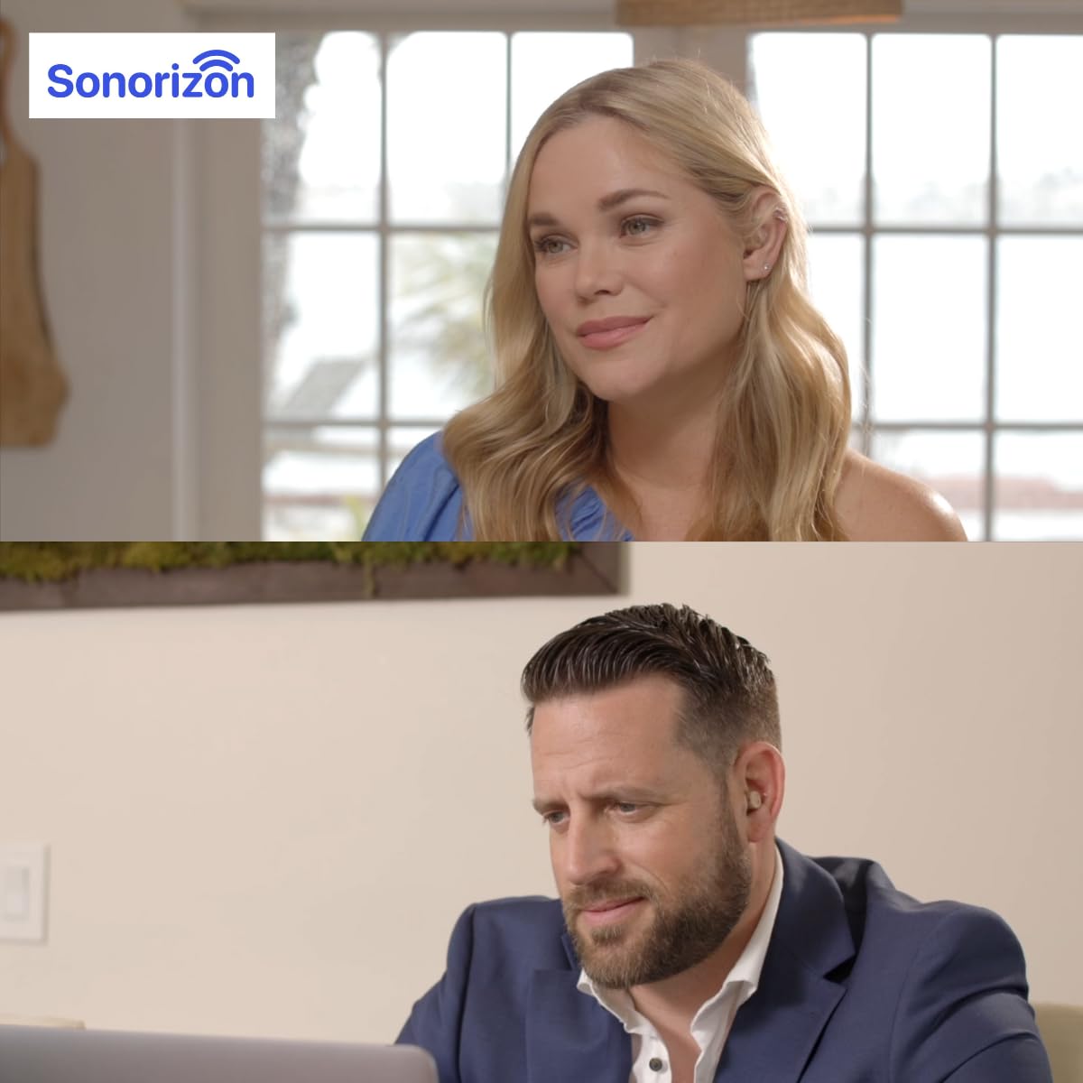 Sonorizon Hearing Soundverstärker, wiederaufladbares digitales In-Ear-Gerät mit adaptivem Sound-Boost, 20-Stunden-Akku, fast unsichtbare Hörverstärkungsknospen für Erwachsene und Senioren