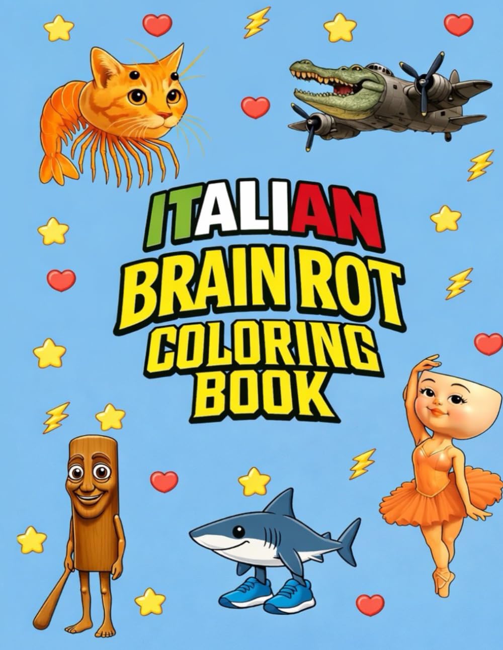 Italian BrainRot Coloring Book