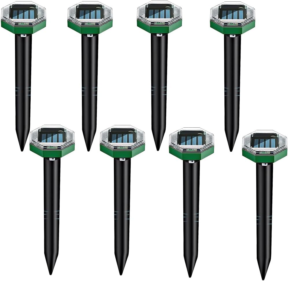 Solar Mole Deterrent Pack of 8 Ultrasonic Mole Repellent Mole Repellent Solar Mole Repeller Mole Repeller Mole Repeller Mole Repeller Mole Repellent Impact Repellent