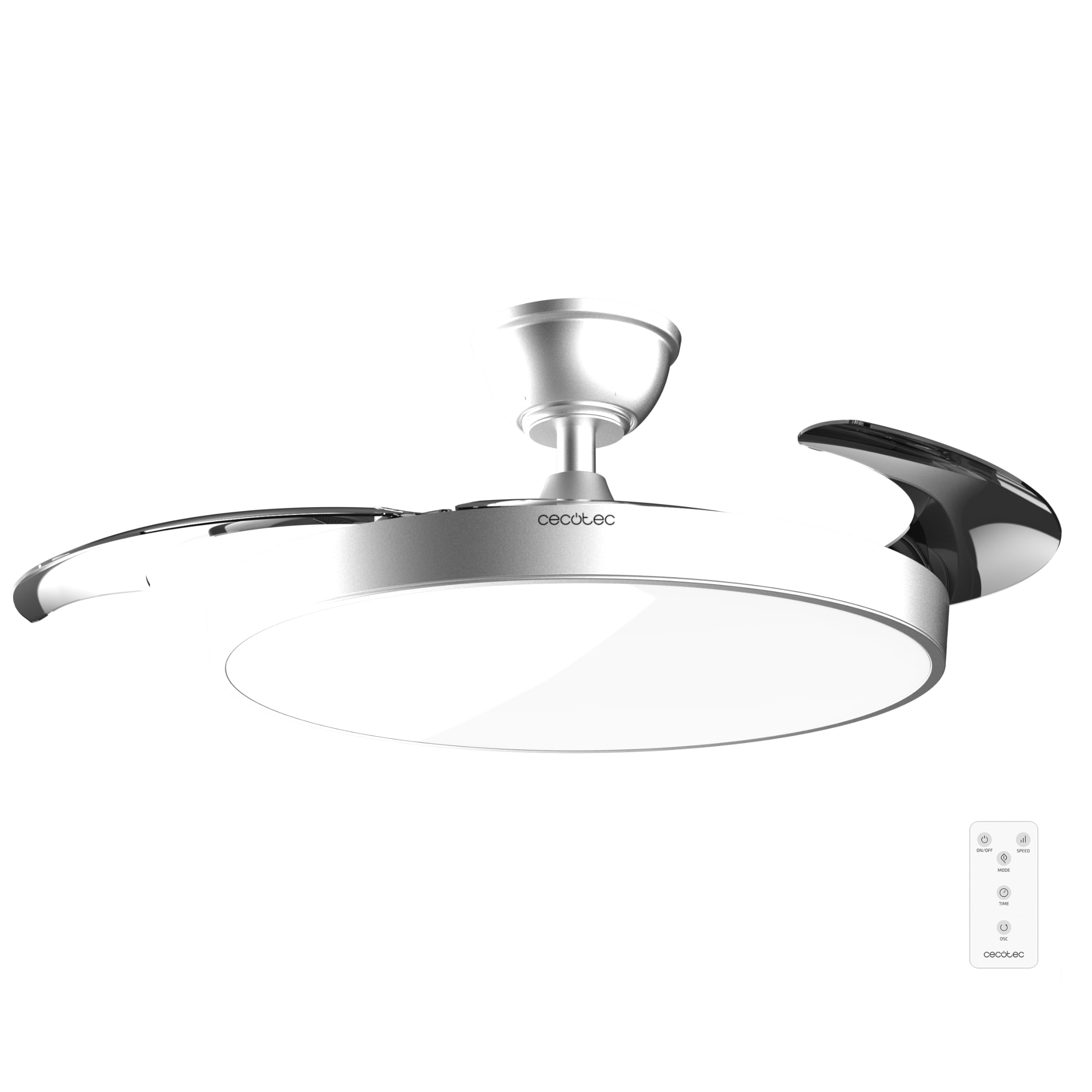 Cecotec Ventilador de Techo con Luz con Aspas Retráctiles EnergySilence Aero 300 Air Invisible. 30W, Motor DC, Mando a Distancia, 6 Velocidades, Temporizador 4h, Función Winter-Summer — view 9