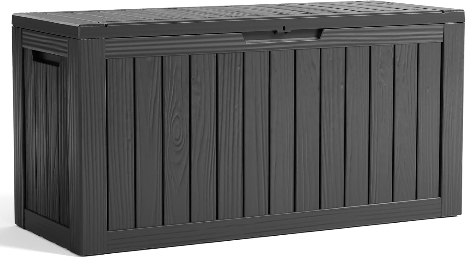 80 Gallon Black Resin Lockable Outdoor Deck Box