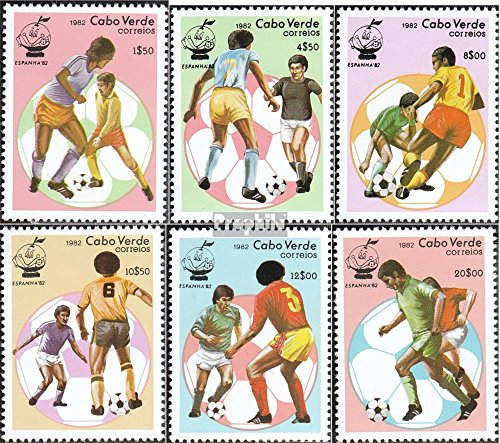Prophila Collection Cape Verde Michel.-No..: 458-463 (Completa Edizione) 1982 Coppa del Mondo (Francobolli per i Collezionisti) Calcio