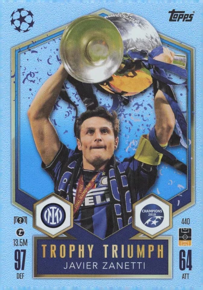Generic Match Attax 2024 2025 Javier Zanetti Trophy Triumph 440