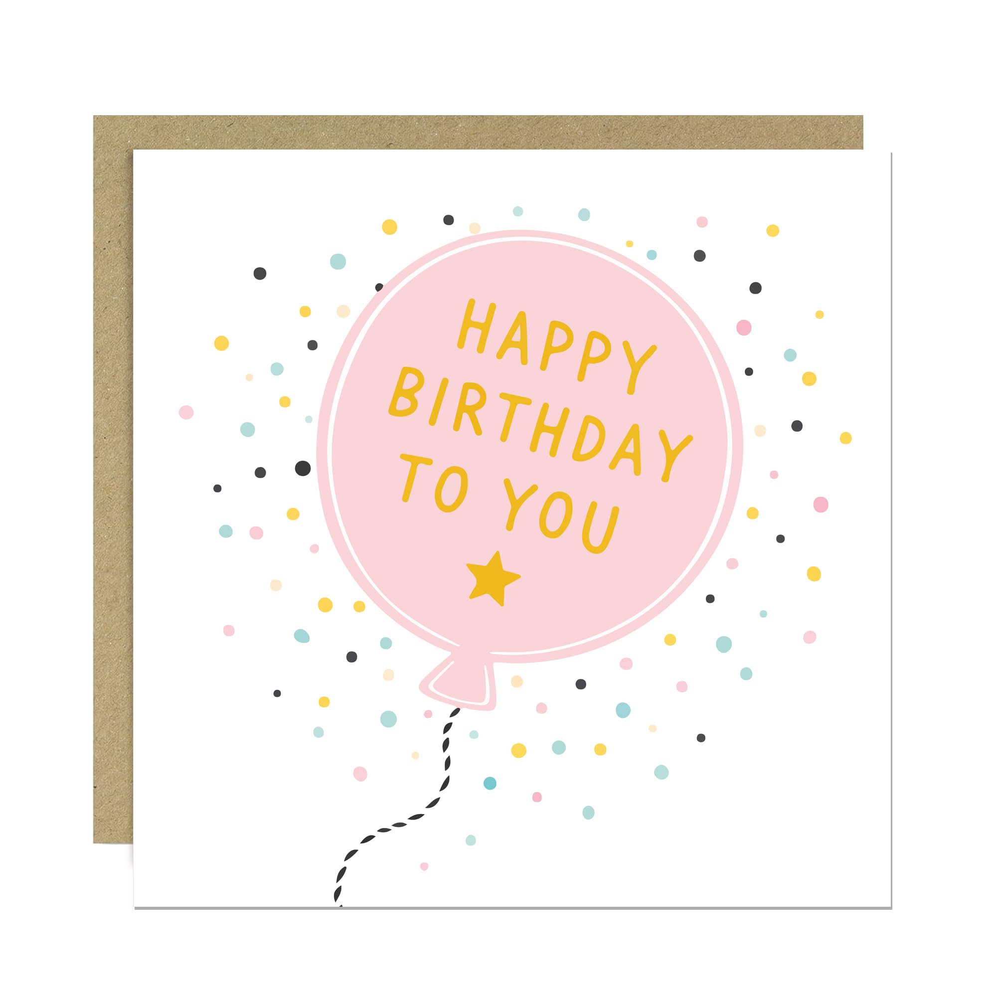 RED OCEAN Female Birthday Cards, Birthday Cards For Her, Happy Birthday To You Card For Women, Mum Birthday Card, For Auntie Sister Niece Granddaughter Nanny Nana Grandma With Kraft Envelope