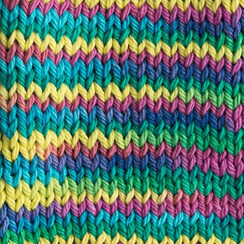 Image of Lily Sugar 'N Cream The Original Ombre Yarn, 2oz, Gauge 4 Medium, 100% Cotton, Psychedelic - Machine Wash & Dry