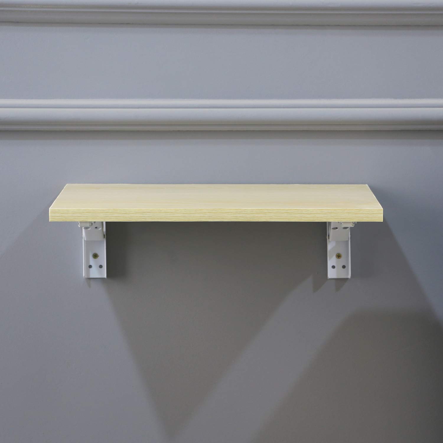 15.7 inch Floating Folding Shelf Heavy Duty Steel Max Load 400lb