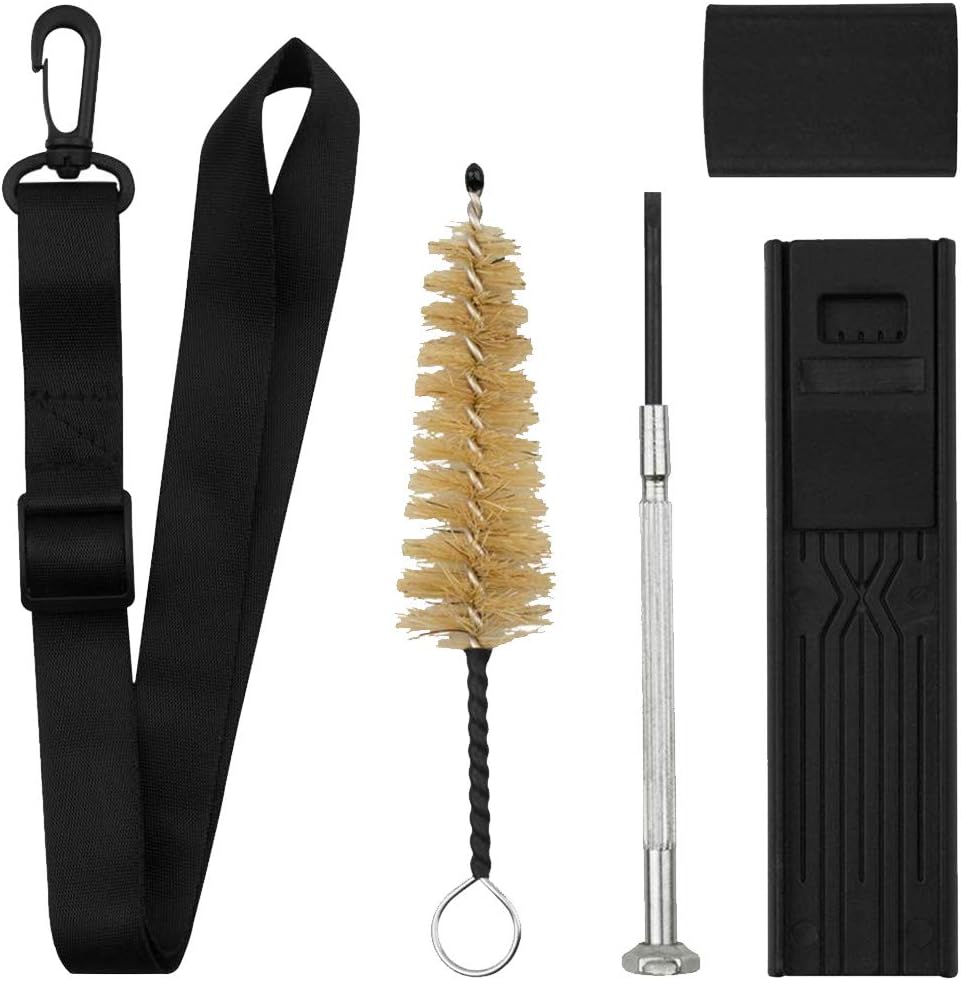 10-in-1 Saxophone Cleaning Kit Sax Clean Tools Saxophone Care Maintenance Set Includes Cleaning Cloth, Mouthpiece Brush, Mini Clarinet Screwdriver, Neck Strap,Reed Case,Thumb Rest Cushion,Gloves : Musical Instruments