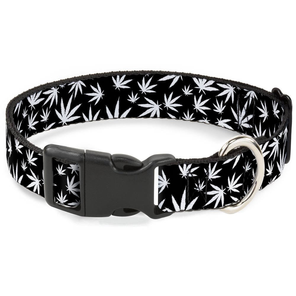 Collier marijuana avec sangle 2,5 cm et clip Buckle Down réglable