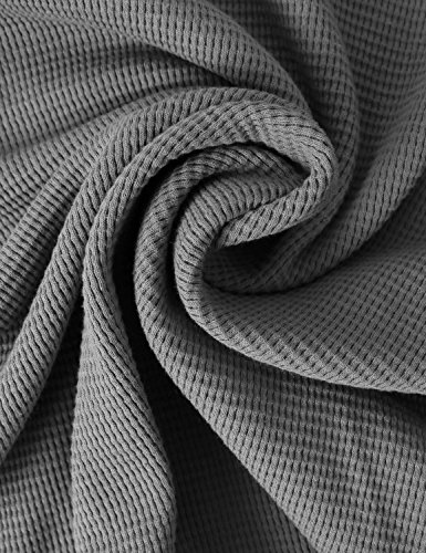 Ma Croix Premium Mens Thermal T Shirts Waffle Pattern Heavyweight Longsleeve Soft Big Tall Active Cotton Knit2