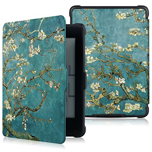 JR&JA Soft Shell Kindle Paperwhite Case - Premium and Lightest PU Leather Cover