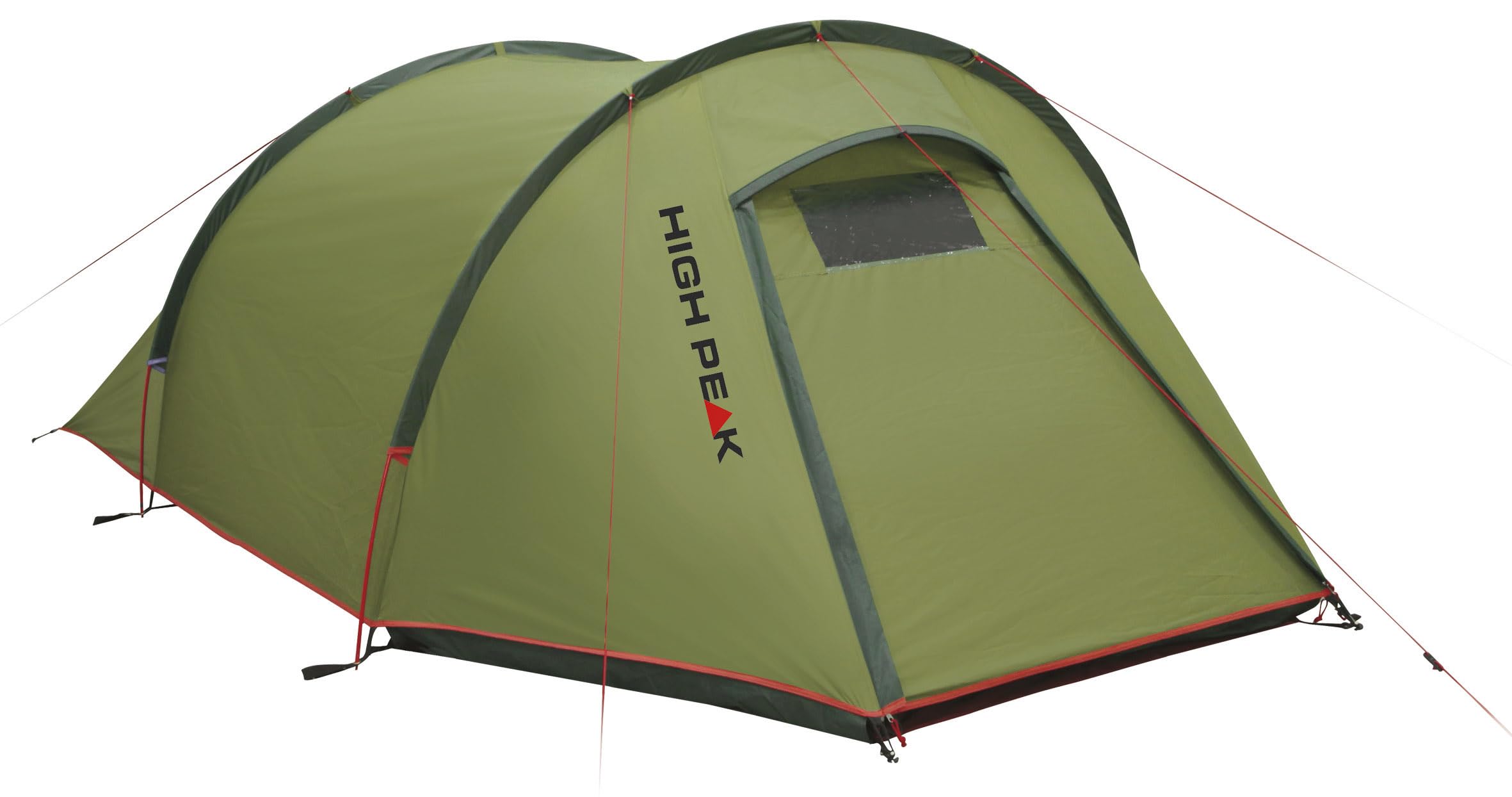 High Peak Woodpecker 3 - Tente 3 personnes, verte et rouge, camping High Peak Woodpecker 3 - Tente 3 personnes, verte et rouge, camping