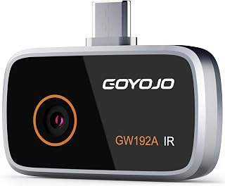 GOYOJO 192x192 IR Resolution Thermal Imaging Camera for Android/iphone 15/16 iOS Series– Water Leak Detection, HVAC, Electrical, Plumbing, Automotive Repair, Home Inspection, DIY-USB-C Infrared Imager