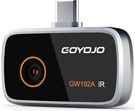 GOYOJO 192x192 IR Resolution Thermal Imaging Camera for Android/iphone 15/16 iOS Series– Water Leak Detection, HVAC, Electrical, Plumbing, Automotive Repair, Home Inspection, DIY-USB-C Infrared Imager