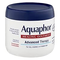 Vista 5 de Aquaphor Healing Ointment Advanced Therapy, 14-Ounce Jars (Pack of 2)