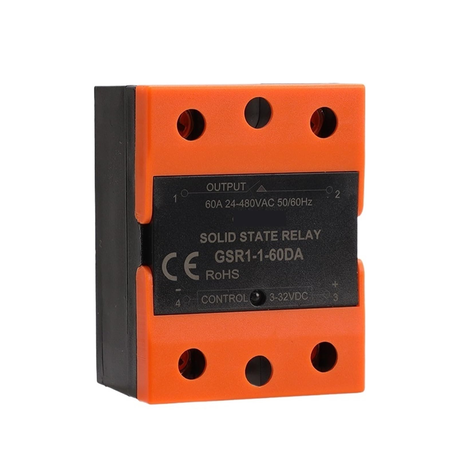 Relais statique monophasé GSR1-1 AC-AC 60A pour contrôle industriel