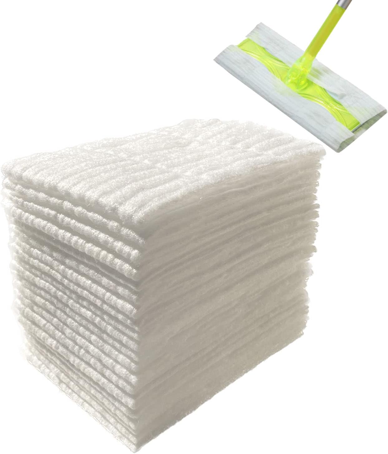 – JEBBLAS Disposable Mop Pads Refils Flash Dry Mop Pads for Floor Mop Sweeping Cloths Multi Surface Refills, Pack of 120 Pads