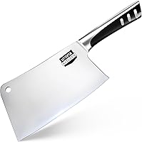 Vista 1 de Utopia Kitchen Cuchillo Cleaver de 7 pulgadas de Acero Inoxidable Cuchillos de Chef Carnicero para Carne, Verduras Cuchillo de Chef de Cocina