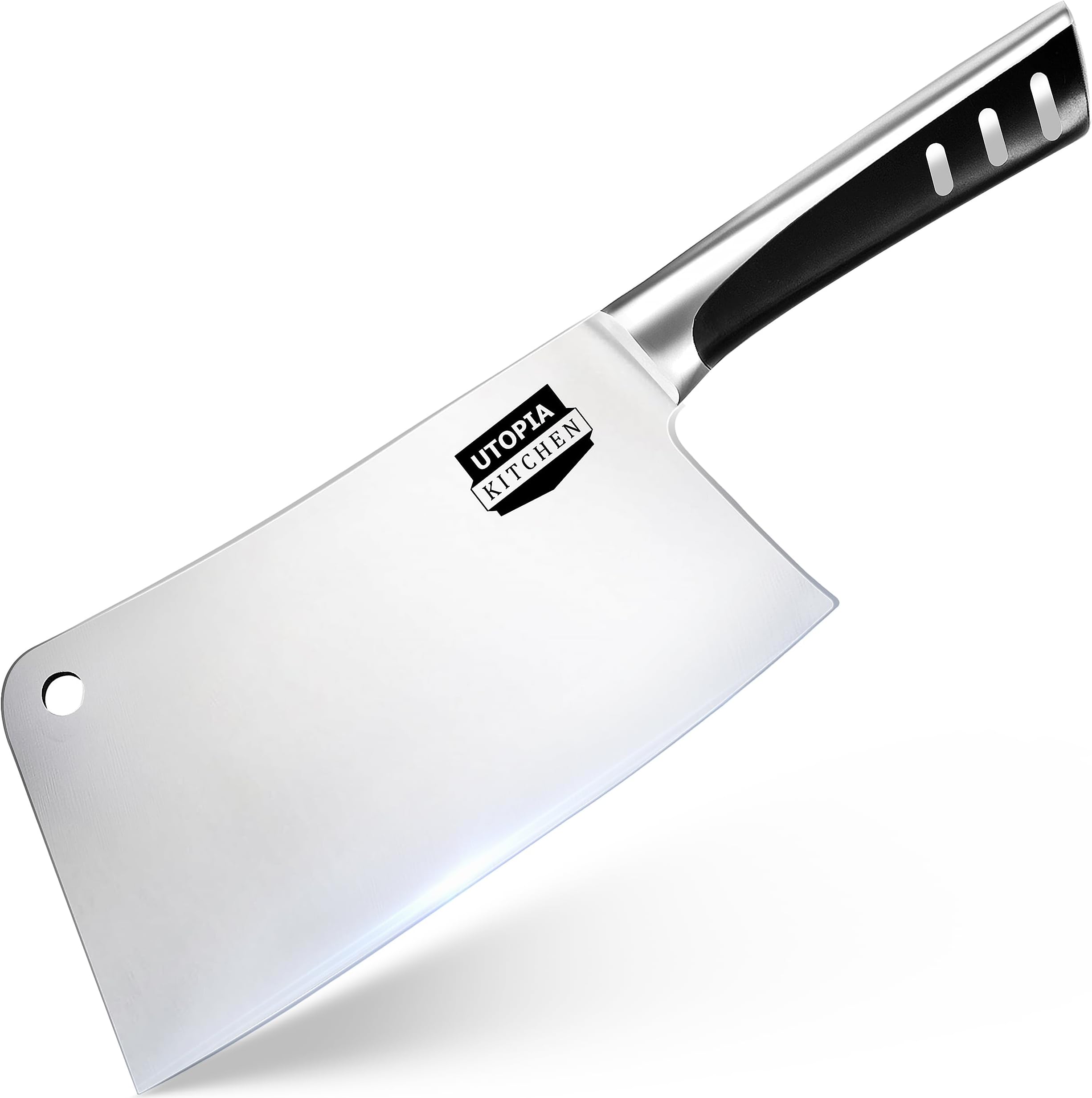 Utopia Kitchen Stainless Steel Heavy Duty Chopper/Cleaver/Butcher Knife - Pack of 1