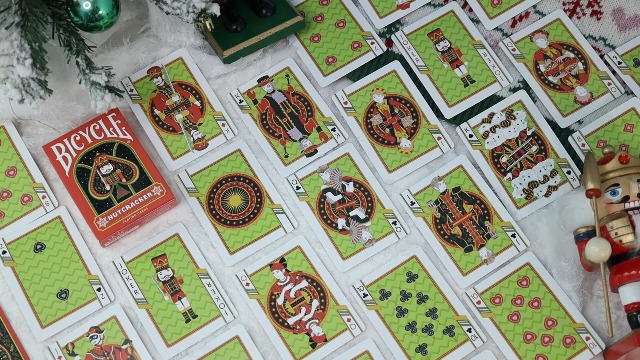 Bicycle Nutcracker Ballet Playing Cards - Festive Red & Green Holiday Deck For Dancers & Collectors