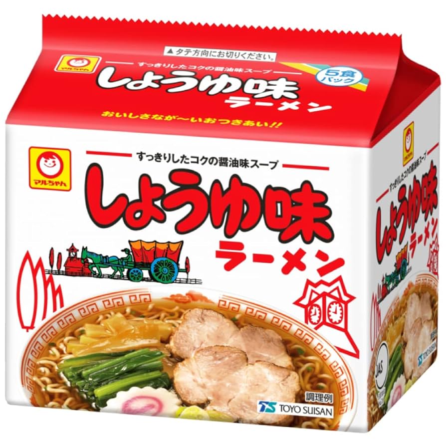 Amazon.co.jp: マルちゃん しょうゆ味ラーメン 袋 5食パック×6個