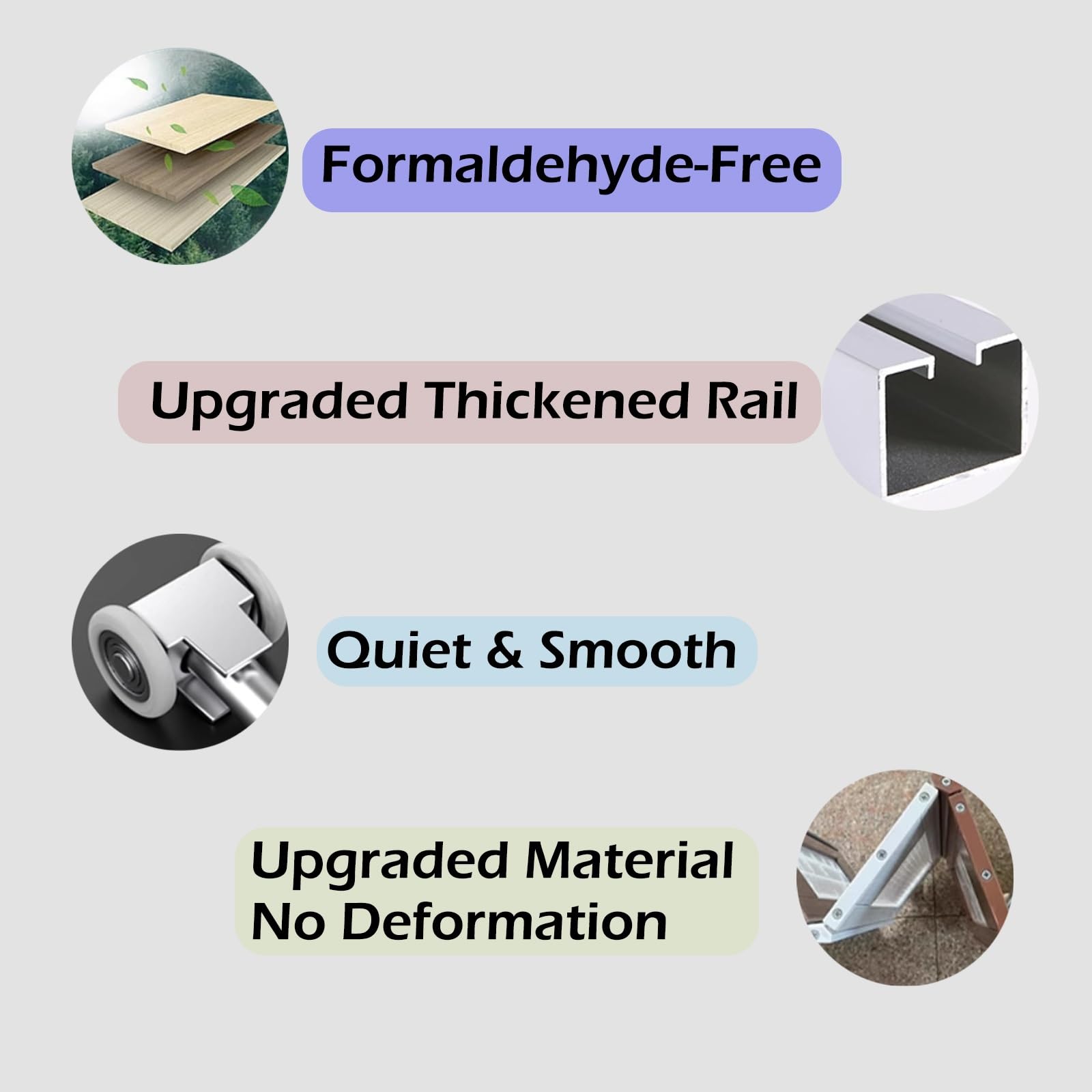 PVC-Falttüren für den Innenbereich, 202 cm hohe Ziehharmonika-Schiebetür mit Hardware-Kit, Waschküche/Innenraum/Raumteiler/Türöffnung, faltbares Türgitter mit Acrylplatte (weiß, 86 x 202 cm)